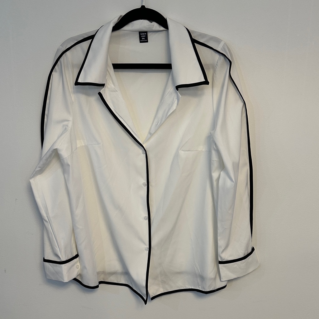 Shein White And Black Shirt